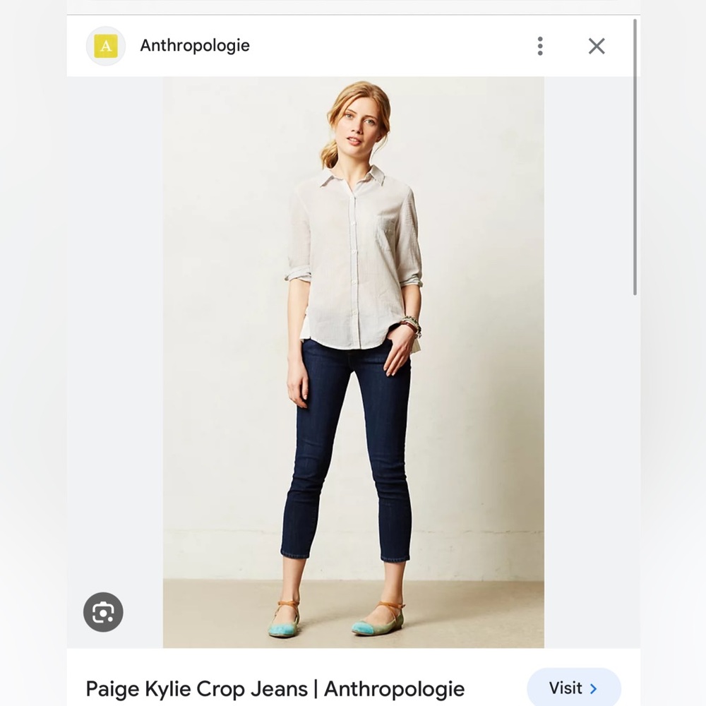 Paige Kyle Crop Jeans